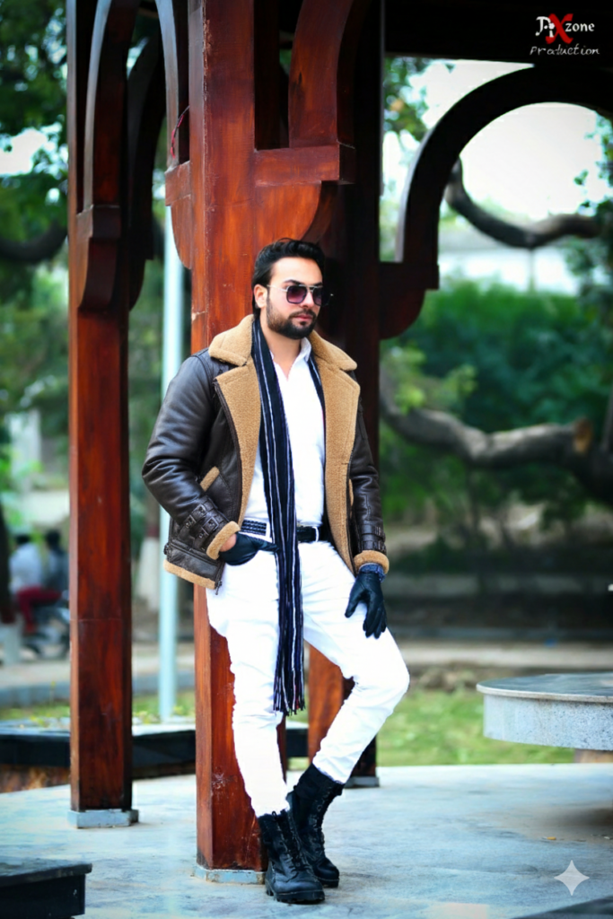 Airforce B-4 Brown Shearling Bomber