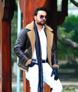Airforce B-4 Brown Shearling Bomber
